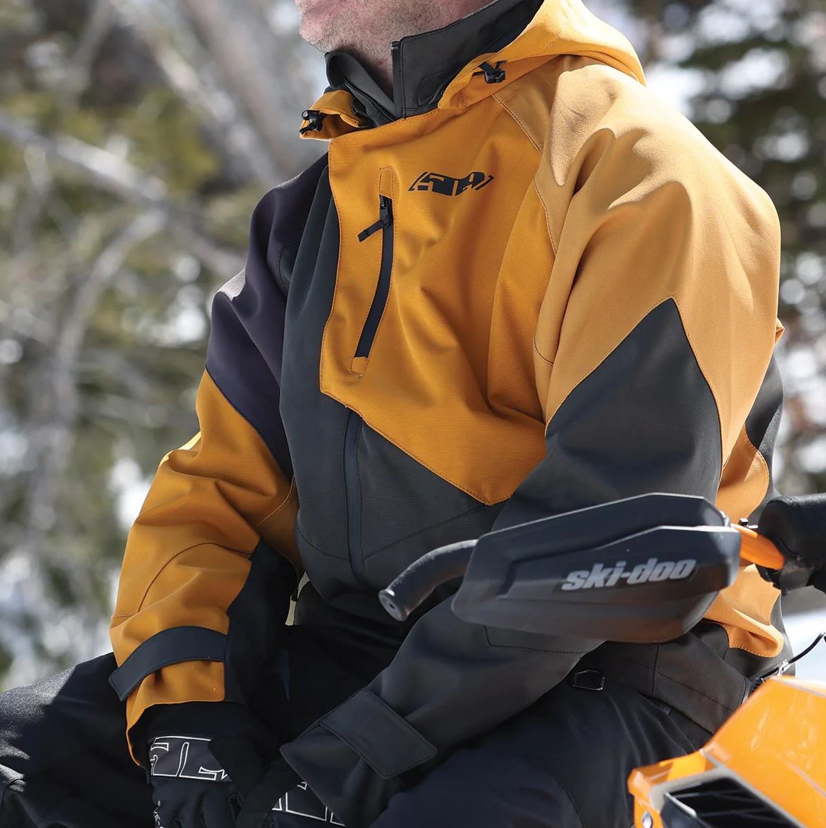 Man sitting in 509 winter jacket