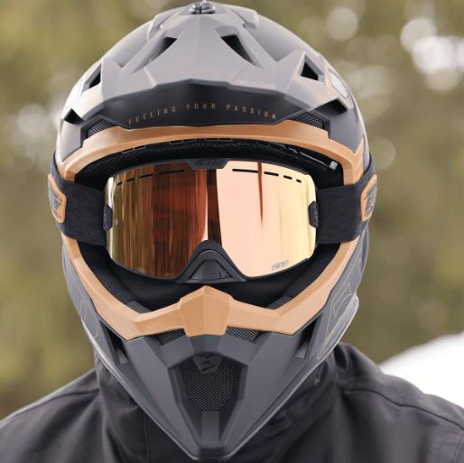 Man wearing 509 snow goggles