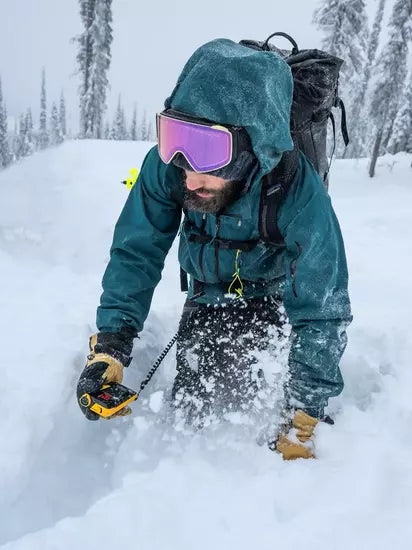 Man searching with BCA beacon