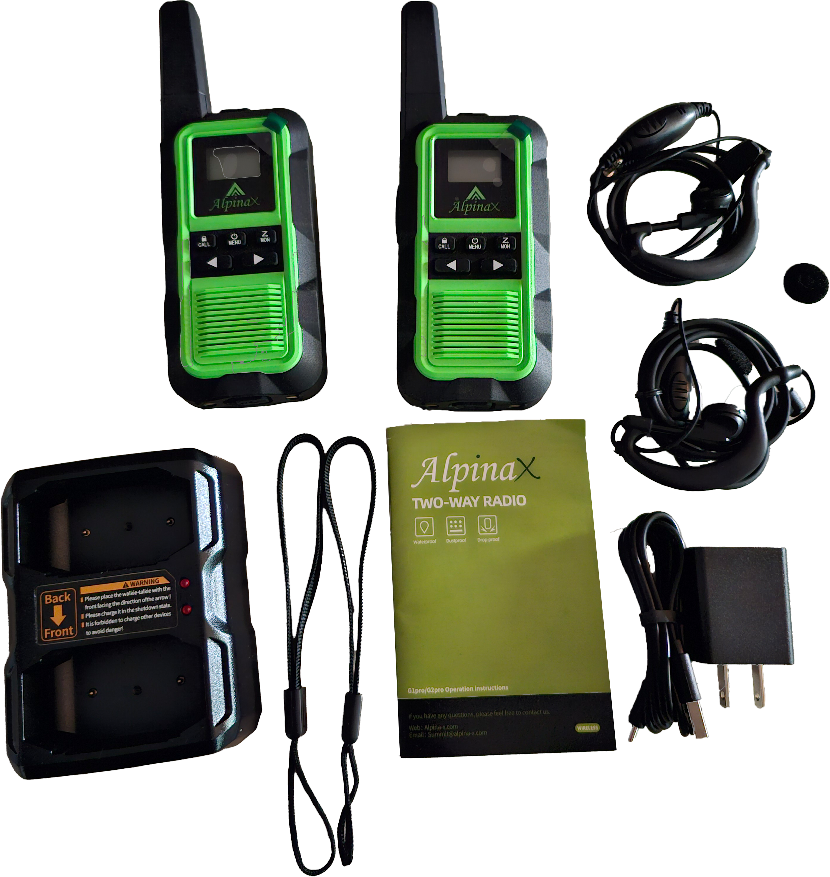 AlpinaX 2 Way radio accessories