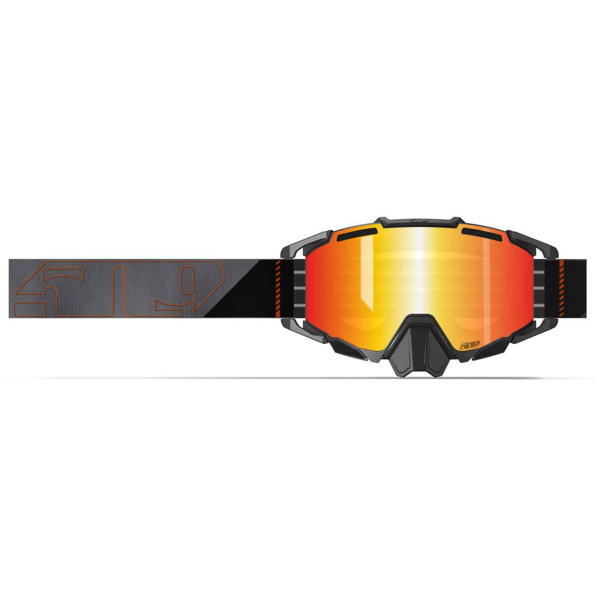 509 X7 Sinister Goggle front view orange pop